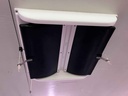 Ceiling Inlet 2000 Actuated Double Door Black PU Foam Door