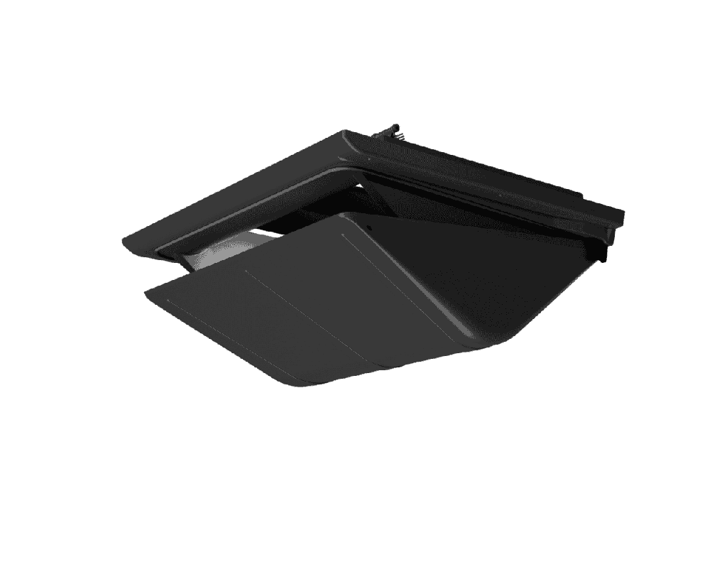 AdvanceOpen Ceiling Series 1420 Actuated Single Door Black PU Foam w/Lid