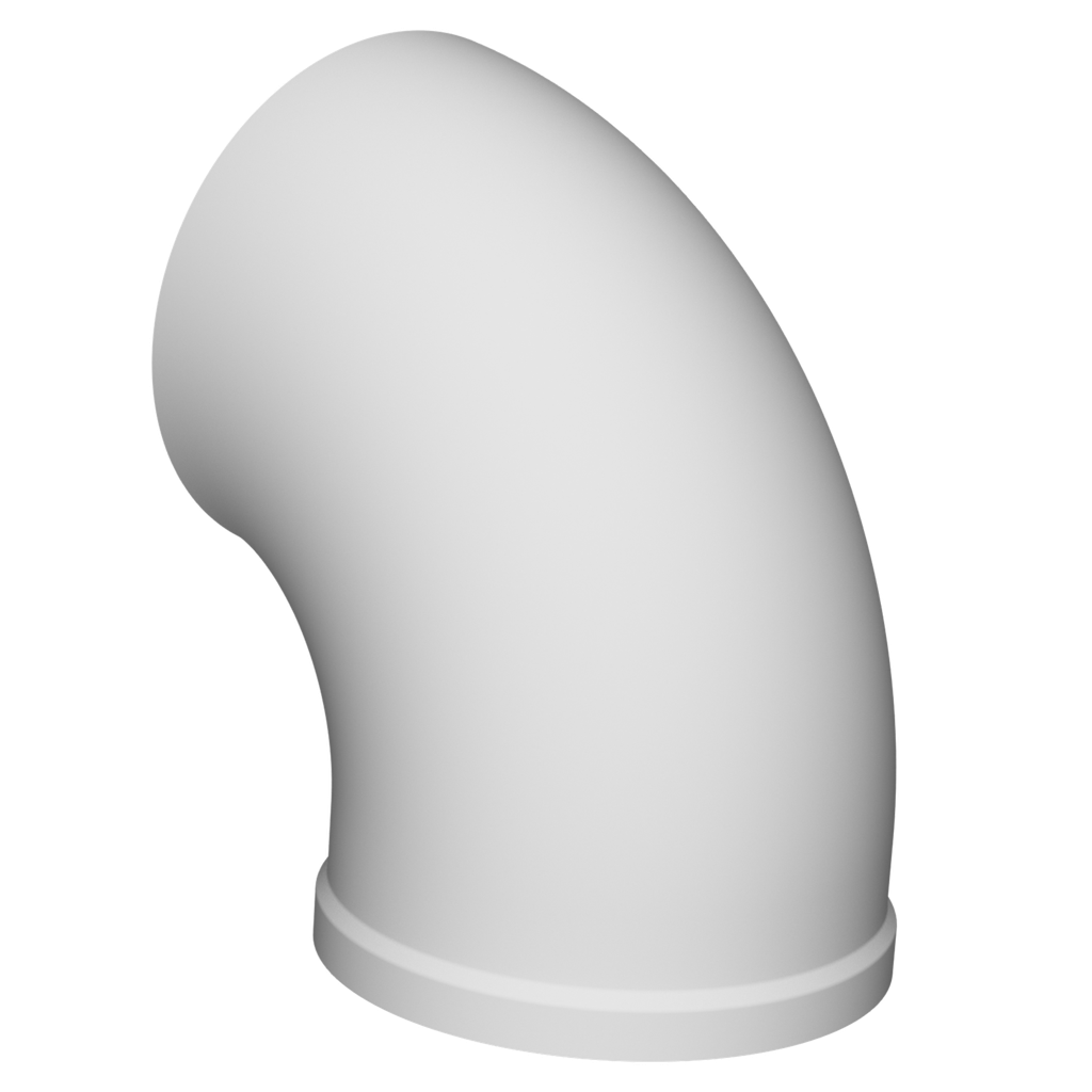 Round Hood 36in, Poly White