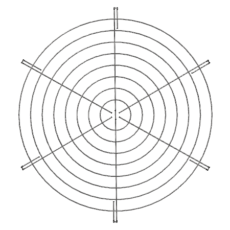 Wire Guard Stainless Steel - 38in x 2in x 6P