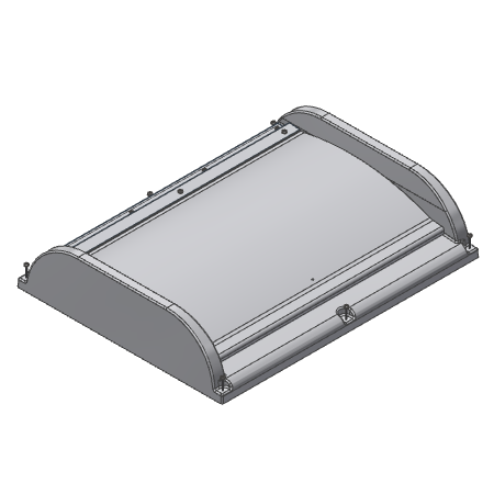 Ceiling Inlet 1200 Actuated Single Door Poly Lid