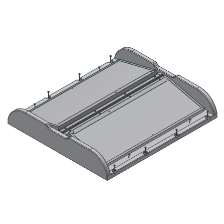 Ceiling Inlet 2600 Actuated Double Door Fully Laminated Lid