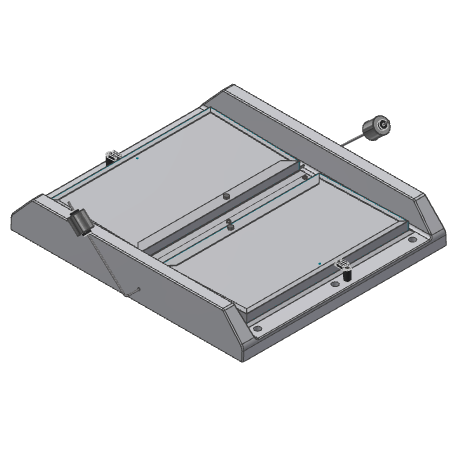 Ceiling Inlet 1501 Gravity, Laminated Double Door, Poly Gray