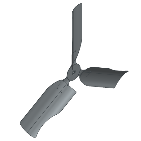 Fan Propeller 3 Blade 48in Galvanized