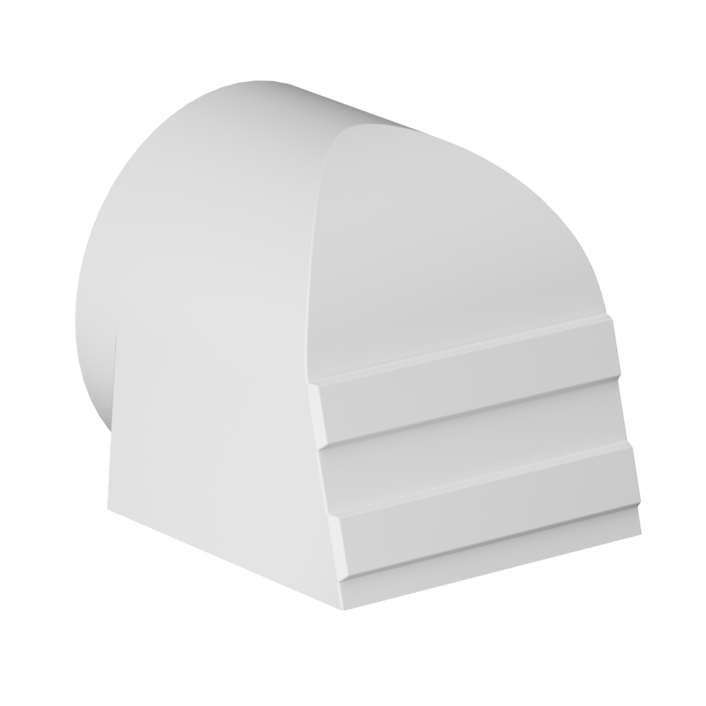 Fan Hood 18in, Poly White