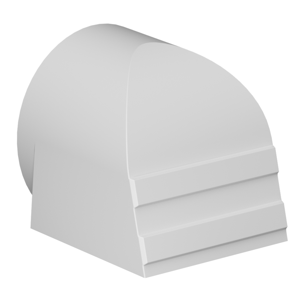 Fan Hood 20in, Poly White