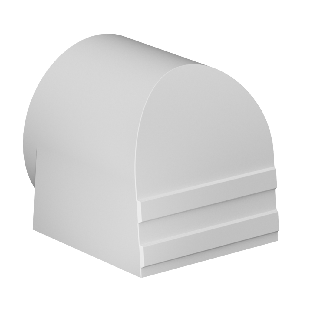 Fan Hood 28in, Poly White