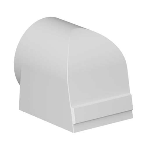 [FH-14W] Fan Hood 14in, Poly White