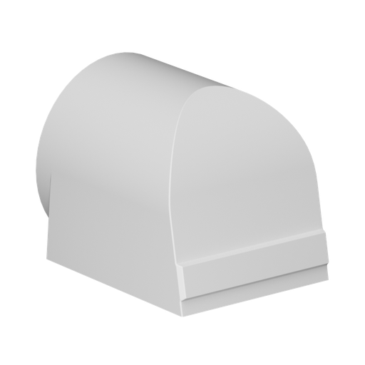 [FH-16W] Fan Hood 16in, Poly White