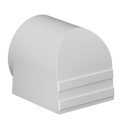 [FH-24W] Fan Hood 24in, Poly White