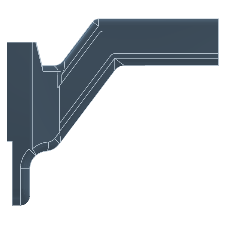 [MB3-14] Motor Mount Arm AGI 14in